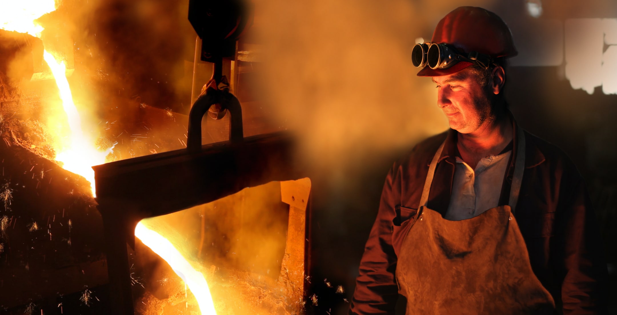Unicast foundry employee-owner at the pour